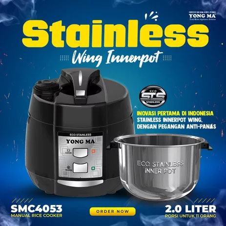 Yong Ma Rice Cooker 2L - SMC7073 Hitam